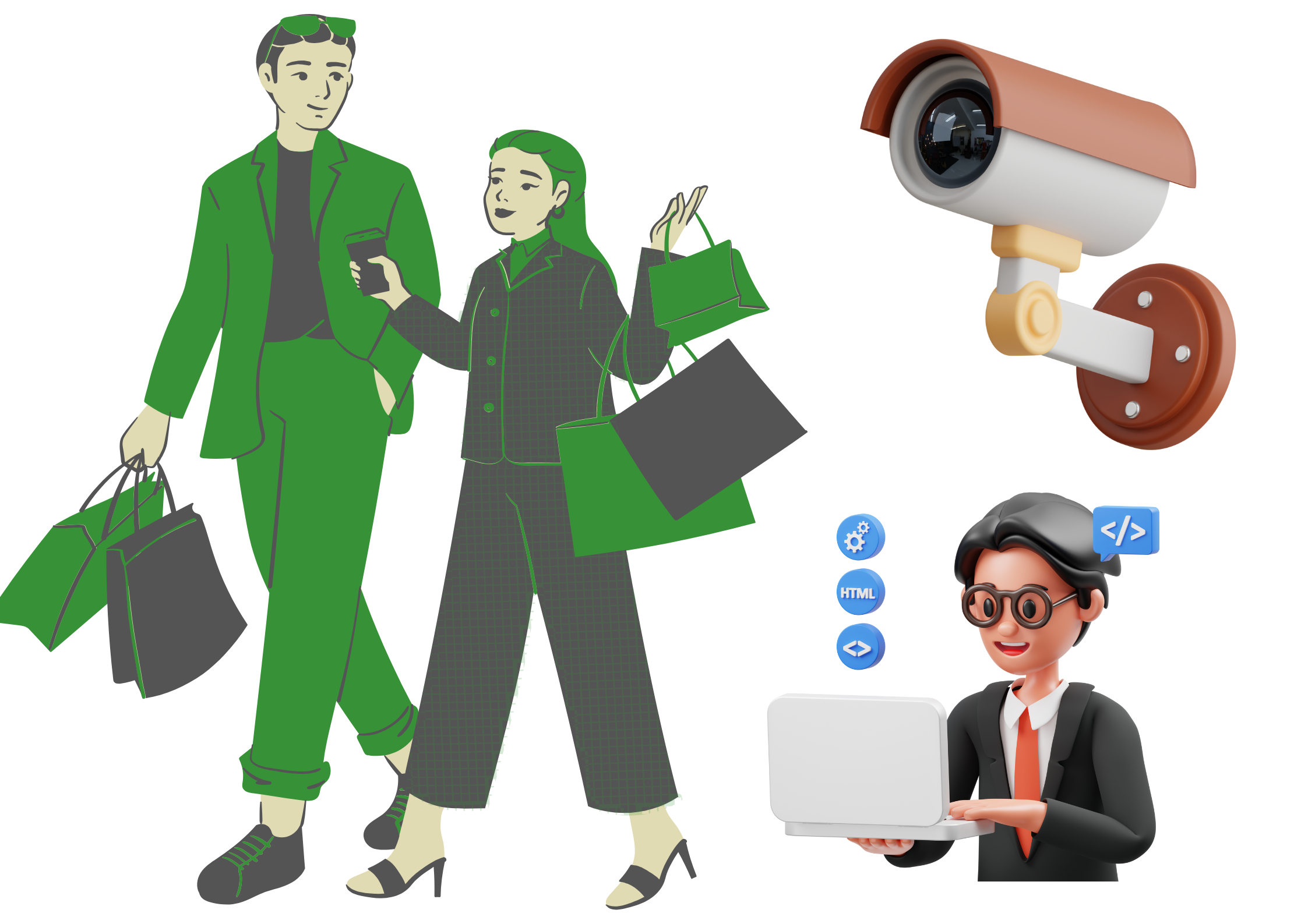 green and yellow illustrative sari sari store name signage a3 landscape poster (1)